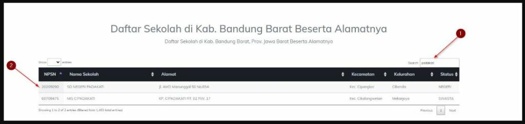 Cara Mencari Data Npsn Lewat Situs Datapendidikan.com 