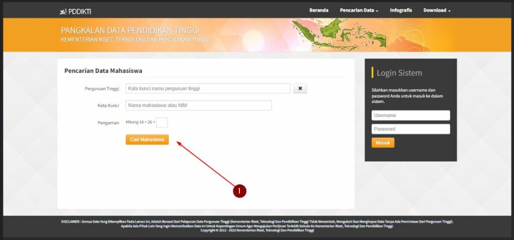 Cara Mencari Data Mahasiswa Di Forlap Pddikti Kemdikbud