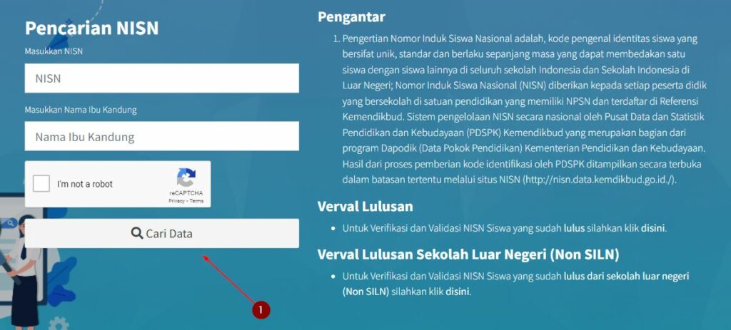 Form Pencarian Di Nisn Data Kemdikbud