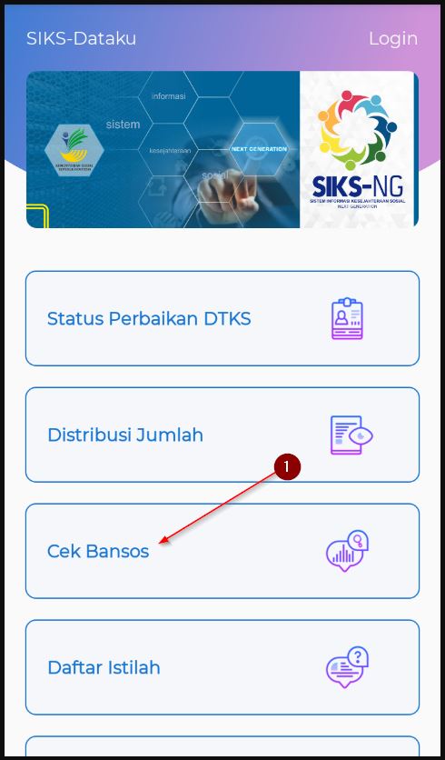 Aplikasi Siks Dataku Untuk Cek Bansos