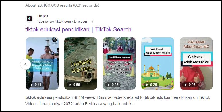 Kumpulan Konten Edukasi Di Tiktok