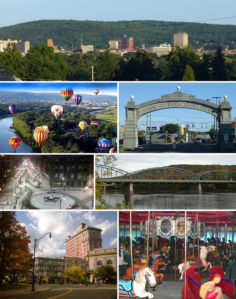 Binghamton ( BING-əm-tən) is a city in the U.S. state of New York, and serves as the county seat of Broome County. Surrounded by rolling hills, it lies in the state's Southern Tier region near the Pennsylvania border, in a bowl-shaped valley at the confluence of the Susquehanna and Chenango Rivers. Binghamton is the principal city and cultural center of the Binghamton metropolitan area (also known as Greater Binghamton, or historically the Triple Cities, including Endicott and Johnson City), home to a quarter million people. The city's population, according to the 2020 census, is 47,969.From the days of the railroad, Binghamton was a transportation crossroads and a manufacturing center, and has been known at different times for the production of cigars, shoes, and computers. IBM was founded nearby, and the flight simulator was invented in the city, leading to a notable concentration of electronics- and defense-oriented firms. This sustained economic prosperity earned Binghamton the moniker of the Valley of Opportunity. However, starting with job cuts made by defense firms towards the end of the Cold War, the region lost a large part of its manufacturing industry.Today, while there is a continued concentration of high-tech firms, Binghamton is emerging as a healthcare- and education-focused city, with Binghamton University acting as much of the driving force behind this revitalization.