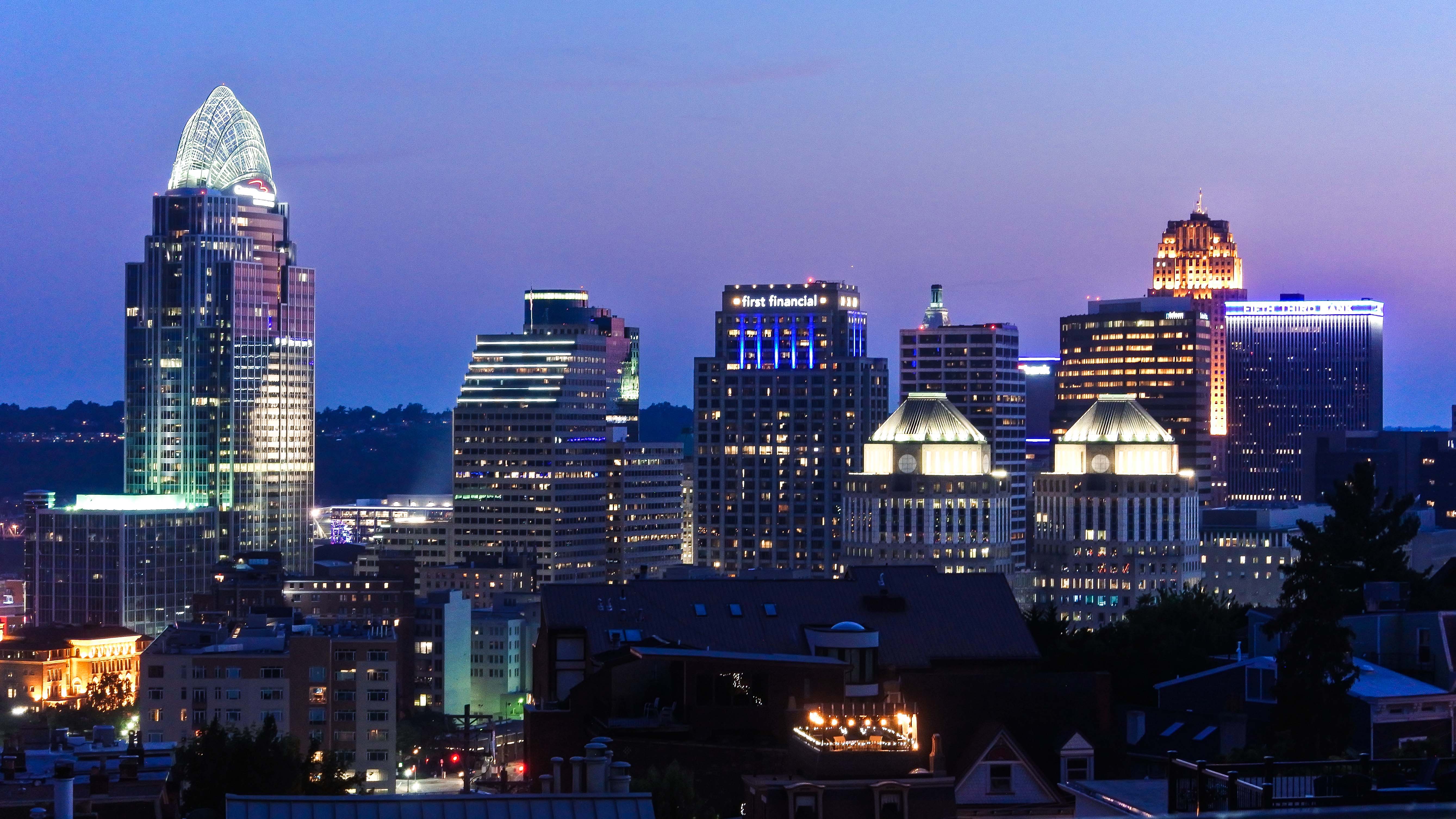 Cincinnati ( SIN-si-NAT-ee, nicknamed Cincy) is a city in and the county seat of Hamilton County, Ohio, United States. Settled in 1788, the city is located in the northern side of the confluence of the Licking and Ohio rivers, the latter of which marks the state line with Kentucky. The city is the economic and cultural hub of the Cincinnati metropolitan area and has an estimated population of 2,265,051. The city is Ohio's largest metropolitan area and the nation's 30th-largest city. The population of Cincinnati is 309,317 which makes the city the third-most populous city in Ohio after Columbus and Cleveland, and 65th in the United States.
Throughout much of the 19th century, Cincinnati was among the top 10 U.S. cities by population. The city developed as a river town for cargo shipping by steamboats, located at the crossroads of the Northern and Southern United States with fewer immigrants and less influence from Europe than East Coast cities in the same period. However, it received a significant number of German-speaking immigrants, who founded many of the city's cultural institutions. It later developed an industrialized economy in manufacturing. Many structures in the urban core have remained intact for 200 years; in the late 1800s, Cincinnati was commonly referred to as the "Paris of America" due mainly to ambitious architectural projects such as the Music Hall, Cincinnatian Hotel, and Roebling Bridge.Cincinnati has the twenty-eighth largest economy in the United States and the fifth largest in the Midwest, home to several Fortune 500 companies including Kroger, Procter & Gamble, and Fifth Third Bank. It is home to three professional sports teams: the Cincinnati Reds of Major League Baseball; the Cincinnati Bengals of the National Football League; and FC Cincinnati of Major League Soccer; it is also home to the Cincinnati Cyclones, a minor league ice hockey team. The city's largest institution of higher education, the University of Cincinnati, was founded in 1819 as a municipal college and is now ranked as one of the 50 largest in the United States. The Sixth Circuit Court of Appeals is based in the city.
Cincinnati is the birthplace of William Howard Taft, the 27th President and 10th Chief Justice of the United States. Recently, Cincinnati has been named among the 100 most livable cities in the world, at number 88, and is on many Best Places to Live lists, including Livability.com and U.S. News & World Report. Forbes ranked Cincinnati as the 5th best city for young professionals in 2023.