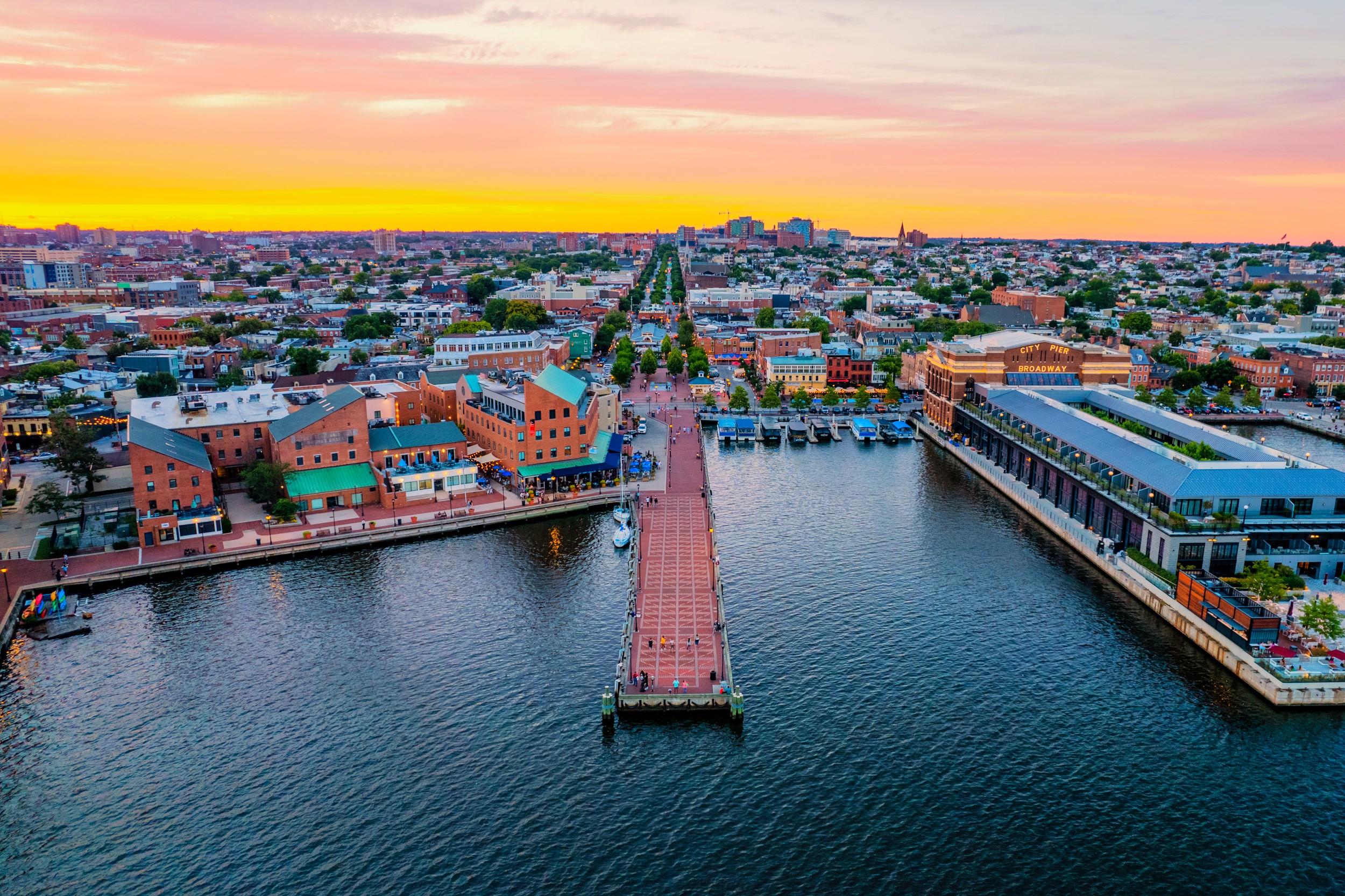 Baltimore ( BAWL-tim-or, locally:  BAWL-dih-MOR or  BAWL-mər) is the most populous city in the U.S. state of Maryland. With a population of 585,708 at the 2020 census, it is the 30th-most populous city in the United States. Baltimore was designated an independent city by the Constitution of Maryland in 1851, and today it is the most populous independent city in the nation. As of the 2020 census, the population of the Baltimore metropolitan area was estimated to be 2,838,327, making it the 20th-largest metropolitan area in the country. When combined with the larger Washington metropolitan area, the Washington–Baltimore combined statistical area (CSA) has a 2020 U.S. census population of 9,973,383, the third-largest in the country.The land that is now Baltimore was used as hunting ground by Paleo-Indians. In the early 1600s, the Susquehannock began to hunt there. People from the Province of Maryland established the Port of Baltimore in 1706 to support the tobacco trade with Europe, and established the Town of Baltimore in 1729.
During the American Revolutionary War, the Second Continental Congress, fleeing Philadelphia prior to the city's fall to British troops, moved their deliberations to Henry Fite House on West Baltimore Street from December 20, 1776, to February 27, 1777, permitting Baltimore to serve briefly as the nation's capital before the capital returned to Independence Hall in Philadelphia on March 5, 1777. In the mid-18th century, the first printing press and newspapers were introduced to Baltimore by Nicholas Hasselbach and William Goddard.
The Battle of Baltimore was a pivotal engagement during the War of 1812, culminating in the failed British bombardment of Fort McHenry, during which Francis Scott Key wrote a poem that would become "The Star-Spangled Banner", which was eventually designated as the American national anthem in 1931. During the Pratt Street Riot of 1861, the city was the site of some of the earliest violence associated with the American Civil War.
The Baltimore and Ohio Railroad, the nation's oldest railroad, was built in 1830 and cemented Baltimore's status as a major transportation hub, giving producers in the Midwest and Appalachia access to the city's port. Baltimore's Inner Harbor was once the second leading port of entry for immigrants to the United States. In addition, Baltimore was a major manufacturing center. After a decline in major manufacturing, heavy industry, and restructuring of the rail industry, Baltimore has shifted to a service-oriented economy. Johns Hopkins Hospital and Johns Hopkins University are the city's top two employers. Baltimore and its surrounding region are home to the headquarters of a number of major organizations and government agencies, including the NAACP, ABET, the National Federation of the Blind, Catholic Relief Services, the Annie E. Casey Foundation, World Relief, the Centers for Medicare & Medicaid Services, and the Social Security Administration. Baltimore is also home to the Baltimore Orioles of Major League Baseball and the Baltimore Ravens of the National Football League.
Many of Baltimore's neighborhoods have rich histories. The city is home to some of the earliest National Register Historic Districts in the nation, including Fell's Point, Federal Hill, and Mount Vernon. These were added to the National Register between 1969 and 1971, soon after historic preservation legislation was passed. Baltimore has more public statues and monuments per capita than any other city in the country. Nearly one third of the city's buildings (over 65,000) are designated as historic in the National Register, which is more than any other U.S. city. Baltimore has 66 National Register Historic Districts and 33 local historic districts. The historical records of the government of Baltimore are located at the Baltimore City Archives.