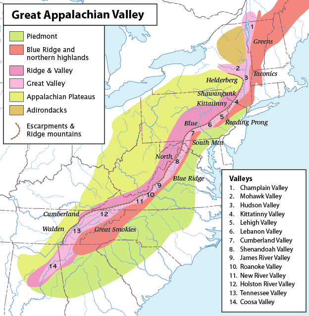 The Lehigh Valley (), known colloquially as The Valley, is a geographic and metropolitan region formed by the Lehigh River in Lehigh and Northampton counties in eastern Pennsylvania. It is a component valley of the Great Appalachian Valley bounded to its north by Blue Mountain, to its south by South Mountain, to its west by Lebanon Valley, and to its east by the Delaware River and Warren County, New Jersey. The Valley is about 40 miles (64 km) long and 20 miles (32 km) wide. The Lehigh Valley's largest city is Allentown, the third-largest city in Pennsylvania and the county seat of Lehigh County, with a population of 125,845 residents as of the 2020 census.The Allentown–Bethlehem–Easton metropolitan area, which includes the Lehigh Valley, is currently Pennsylvania's third-most populous metropolitan area after those of Philadelphia and Pittsburgh, and the nation's 68th-largest metropolitan area with a population of 861,889 residents as of 2020. Lehigh County is among Pennsylvania's fastest-growing counties, and the Lehigh Valley leads Pennsylvania in terms of population growth in the 18- to 34-year-old demographic, which constitutes a significant portion of the labor workforce. The region's core population centers are located in southern and central Lehigh and Northampton counties along Interstate 78, Interstate 476, Pennsylvania Route 309, and U.S. Route 22.
The Lehigh Valley has historically been a global leader in steel and other heavy manufacturing industries, which represented a considerable portion of its employment and economic production for most of the 20th century. Beginning in the early 1980s, however, the region's heavy manufacturing sector experienced a rapid downfall, highlighted by the downsizing and ultimate closure of Bethlehem Steel, once the world's second-largest steel manufacturer, and other Valley-based manufacturing companies. The Valley's economy struggled considerably before ultimately rebounding and since emerging in the 21st century as one of Pennsylvania's largest and fastest-growing economies. As of 2021, the Lehigh Valley's gross domestic product (GDP) is $50.960 billion, driven by diverse industry sector contributions from its finance, manufacturing, health care, and education, and information sectors. In the 21st century, the region also has emerged as a national center for the U.S. logistics industry, especially in warehousing and intermodal transport.The region's primary commercial airport is Lehigh Valley International Airport in Hanover Township; the airport's air traffic has grown considerably in the 21st century, largely as a result of considerable growth in its commercial air cargo traffic, which exceeded 210 million pounds in 2016.The Lehigh Valley is located within the U.S. Northeast megalopolis with ease of access and close proximity to many of the nation's largest population centers, airports, terminals, railways, and seaports, including New York City, the nation's largest city, which is 90 miles (140 km) to its east, and Philadelphia, the nation's sixth-most populous city, which is 60 miles (97 km) to its southeast. The region is located geographically within a one-day drive to over a third of the U.S. population and over half of Canada's population, which has been a factor in its 21st century emergence as a North American leader in light manufacturing and commercial distribution. Gains in these and other industries have helped offset the significant losses the region had experienced from its late 20th century decline in heavy manufacturing. 
Since its settlement in the 1700s, the Lehigh Valley has been the birthplace or home to several notable Americans who have proven influential across a broad range of fields, including academia, art and music, business, government and politics, the military, professional and Olympic-level athletics, and other fields.