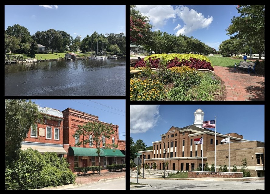 Jacksonville is a city in Onslow County, North Carolina, United States. As of the 2020 census, the population was 72,723, which makes Jacksonville the 14th-most populous city in North Carolina. Jacksonville is the county seat and most populous community of Onslow County, which is coterminous with the Jacksonville, NC Metropolitan Statistical Area. Demographically, Jacksonville is the youngest city in the United States, with an average age of 22.8 years old, which can be attributed to the large military presence. The low age may also be in part due to the population drastically going up over the past 80 years, from 783 in the 1930 census to 72,876 in the 2021 Census estimate.It is the home of the United States Marine Corps' Camp Lejeune and New River Air Station. Jacksonville is located adjacent to North Carolina's Crystal Coast area.