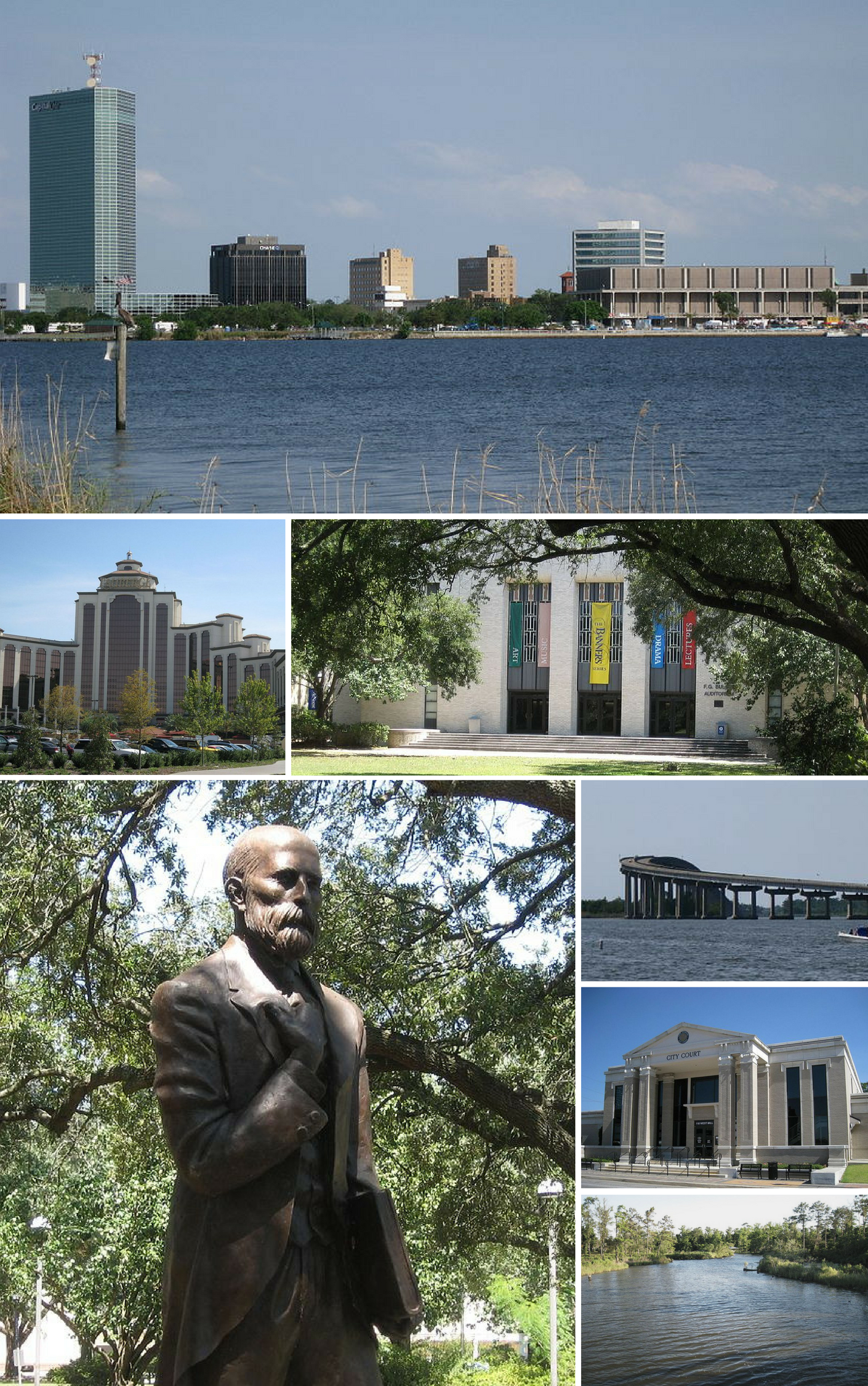 Lake Charles (French: Lac Charles) is the fifth-most populous city in the U.S. state of Louisiana, and the parish seat of Calcasieu Parish, located on Lake Charles, Prien Lake, and the Calcasieu River. Founded in 1861 in Calcasieu Parish, it is a major industrial, cultural, and educational center in the southwest region of the state. As of the 2020 U.S. census, Lake Charles's population was 84,872.The city and metropolitan area of Lake Charles is considered a regionally significant center of petrochemical refining, gambling, tourism, and education, being home to McNeese State University and Sowela Technical Community College. Because of the lakes and waterways throughout the city, metropolitan Lake Charles is often called the Lake Area.