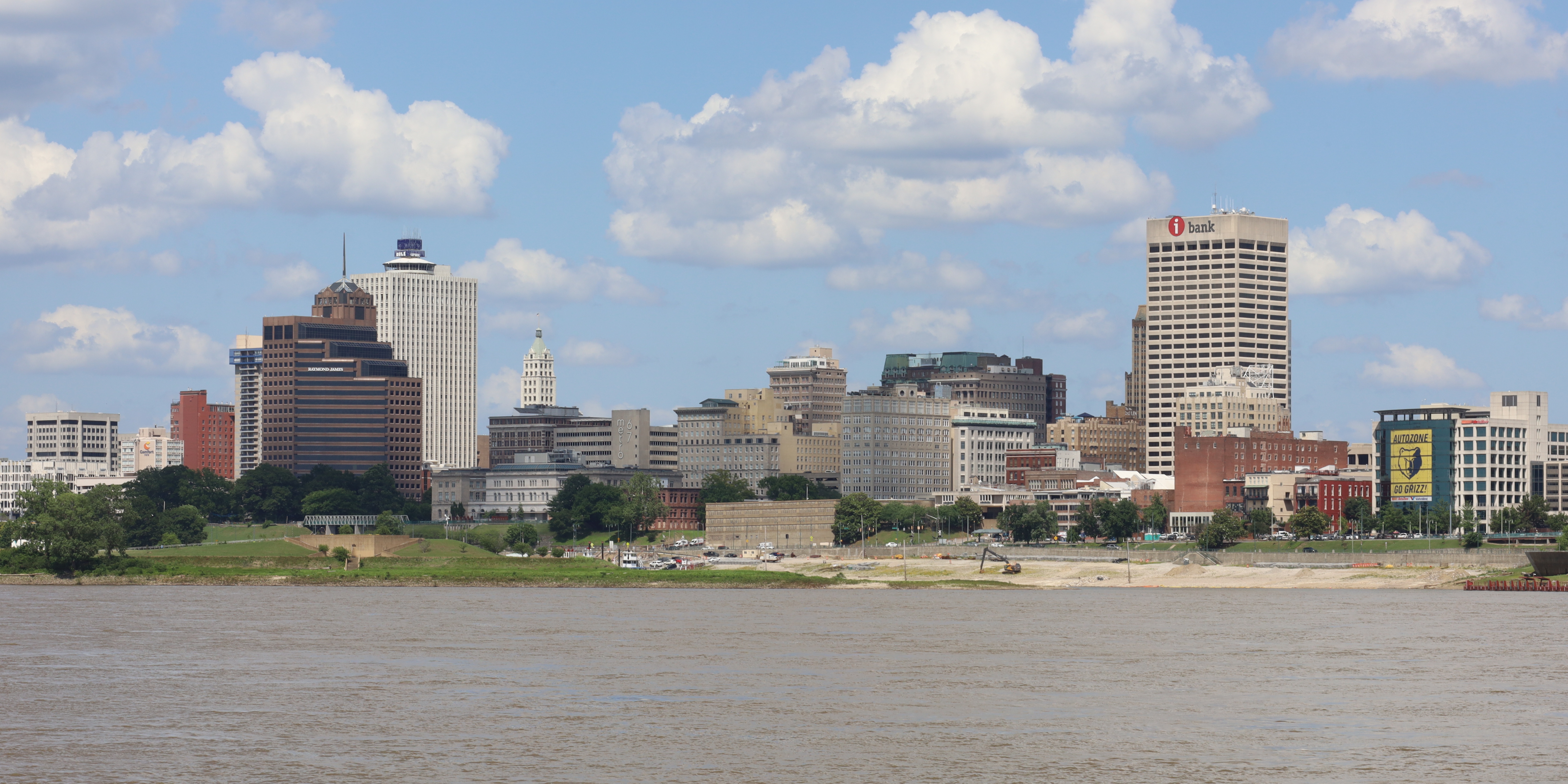 Memphis is a city in the U.S. state of Tennessee. It is the seat of Shelby County, in the southwesternmost part of the state, and is situated along the Mississippi River. With a population of 633,104 at the 2020 U.S. census, Memphis is the second-most populous city in Tennessee after Nashville.
Memphis is the fifth-most populous city in the Southeast, the nation's 28th-most populous overall, as well as the largest city bordering the Mississippi River and third largest metropolitan statistical area behind Greater St. Louis and the Twin Cities on the Mississippi River. The Memphis metropolitan area includes West Tennessee and the greater Mid-South region, which includes portions of neighboring Arkansas, Mississippi and the Missouri Bootheel. One of the more historic and culturally significant cities of the Southern United States, Memphis has a wide variety of landscapes and distinct neighborhoods.
The first European explorer to visit the area of present-day Memphis was Spanish conquistador Hernando de Soto in 1541. The high Chickasaw Bluffs protecting the location from the waters of the Mississippi was contested by European settlers as Memphis developed. By 1819, when modern Memphis was founded, it was part of the United States territory. John Overton, James Winchester, and Andrew Jackson founded the city. Based on the wealth of cotton plantations and river traffic along the Mississippi, Memphis grew into one of the largest cities of the Antebellum South. After the Civil War and the end of slavery, the city continued to grow into the 20th century. It became among the largest world markets for cotton and lumber.Home to Tennessee's largest African-American population, Memphis played a prominent role in the American Civil Rights Movement. Leader Martin Luther King Jr. was assassinated there in 1968 after activities supporting a strike by the city's maintenance workers. The National Civil Rights Museum was established there and is a Smithsonian affiliate institution.
Since the civil rights era, Memphis has become one of the nation's leading commercial centers in transportation and logistics. The largest employer is FedEx, which maintains its global air hub at Memphis International Airport. In 2021, Memphis was the world's second-busiest cargo airport. The International Port of Memphis also hosts the fifth-busiest inland water port in the U.S. The Globalization and World Cities Research Network considers Memphis a "Sufficiency" level global city as of 2020.Memphis is a center for media and entertainment, notably a historic music scene. With blues clubs on Beale Street originating the unique Memphis blues sound, the city has been nicknamed the "Home of the Blues". Its music has continued to be shaped by a multicultural mix of influences: country, rock and roll, soul, and hip-hop.
The city is home to a major professional sports team, the Grizzlies of the NBA and the Memphis Showboats of the UFL. Other attractions include Graceland, the Memphis Pyramid, Sun Studio, the Blues Hall of Fame and Stax Museum of American Soul Music. Memphis-style barbecue has achieved international prominence, and the city hosts the annual World Championship Barbecue Cooking Contest, which attracts more than 100,000 visitors each year. Higher-level educational institutions include the University of Memphis, Christian Brothers University and Rhodes College.