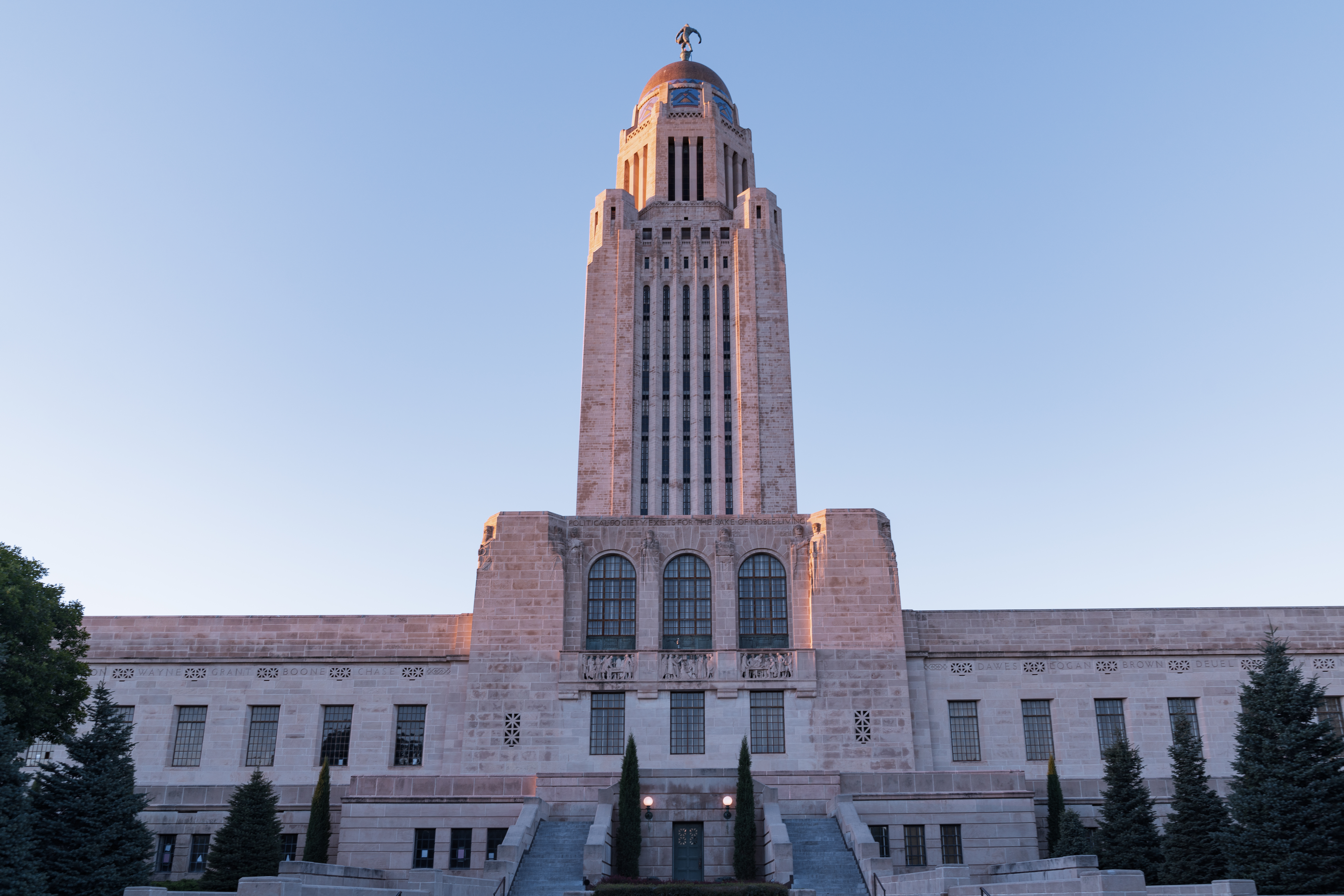 Lincoln is the capital city of the U.S. state of Nebraska and the county seat of Lancaster County. The city covers 100.4 square miles (260.035 km2) with a population of 292,657 in 2021. It is the state's 2nd most populous city and the 73rd-largest in the United States. Lincoln is the economic and cultural anchor of a substantially larger metropolitan area in southeastern Nebraska, the Lincoln Metropolitan and Lincoln-Beatrice Combined Statistical Areas. The statistical area is home to 361,921 people, making it the 104th-largest combined statistical area in the United States.
Lincoln was founded in 1856 as the village of Lancaster on the wild salt marshes and arroyos of what became Lancaster County. Renamed after President Abraham Lincoln, it became Nebraska's state capital in 1869. The Bertram G. Goodhue–designed state capitol building was completed in 1932, and is the nation's second-tallest capitol. As the city is the seat of government for the state of Nebraska, the state and the U.S. government are major employers. The University of Nebraska was founded in Lincoln in 1869. The university is Nebraska's largest, with 26,079 students enrolled, and the city's third-largest employer. Other primary employers fall into the service and manufacturing industries, including a growing high-tech sector. The region makes up a part of what is known as the greater Midwest Silicon Prairie.
Designated as a "refugee-friendly" city by the U.S. Department of State in the 1970s, the city was the 12th-largest resettlement site per capita in the country by 2000. Refugee Vietnamese, Karen (Burmese ethnic minority), Sudanese and Yazidi (Iraqi ethnic minority) people, as well as refugees from Iraq, the Middle East and Afghanistan, have resettled in the city. During the 2018–19 school year, Lincoln Public Schools provided support for about 3,000 students from 150 countries, who spoke 125 different languages.