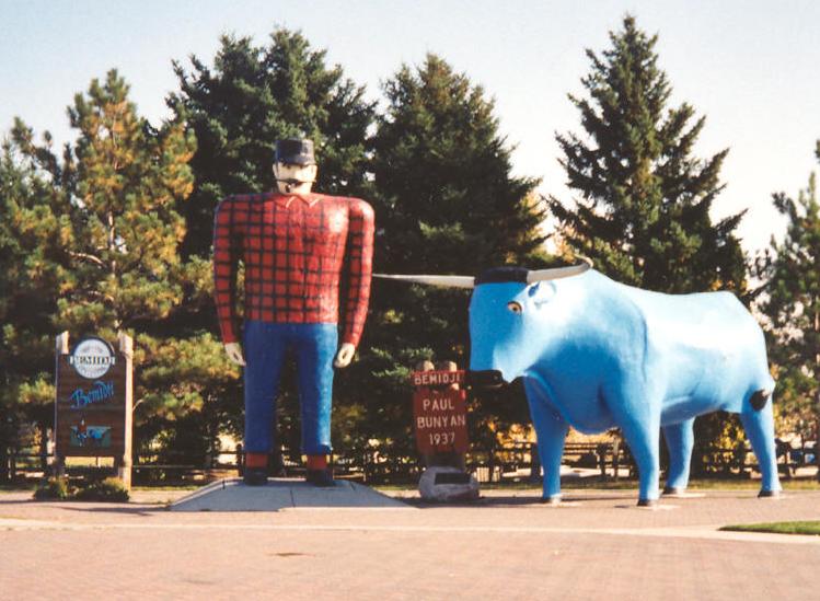 Bemidji ( bə-MIJ-ee) is a city and the county seat of Beltrami County, in northern Minnesota, United States. The population was 14,574 at the 2020 census. According to 2022 census estimates, the city is estimated to have a population of 15,946, making it the largest commercial center between Grand Forks, North Dakota and Duluth.
As a central city for three Indian reservations, Bemidji is the site of many Native American services, including the Indian Health Service. Near Bemidji are the Red Lake Indian Reservation, White Earth Indian Reservation, and the Leech Lake Indian Reservation. Bemidji lies on the southwest shore of Lake Bemidji, the northernmost lake feeding the Mississippi River; it is nicknamed "The First City on the Mississippi". Bemidji is also the self-proclaimed "curling capital" of the U.S. and the alleged birthplace of legendary Paul Bunyan.