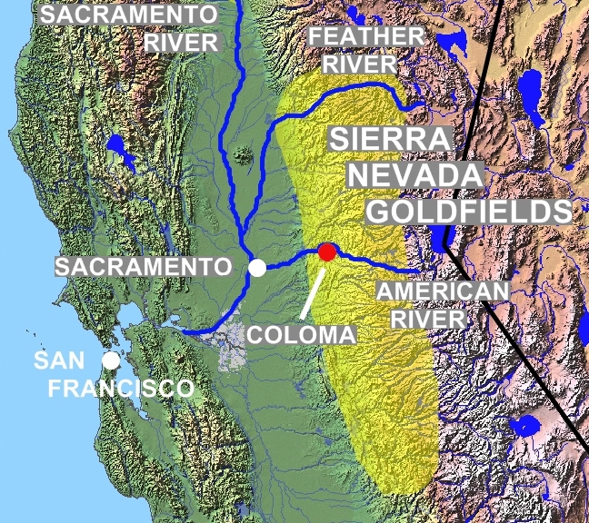 The Gold Country (also known as Mother Lode Country) is a historic region in the northern portion of the U.S. state of California, that is primarily on the western slope of the Sierra Nevada. It is famed for the mineral deposits and gold mines that attracted waves of immigrants, known as the 49ers, during the 1849 California Gold Rush.
