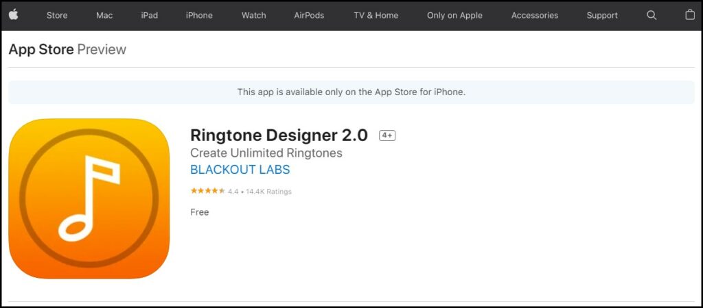 Aplikasi Ringtone Designer Iphone Di App Store