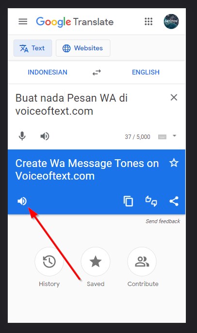 Buat Nada Dering Dari Tulisan Di Google Translate