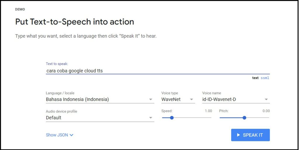 Cara Menggunakan Google Cloud Text To Speech 1